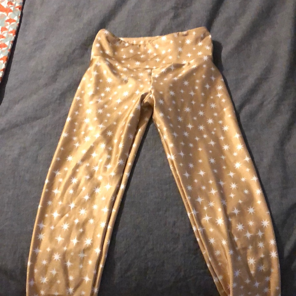 Gold sheep spin pants